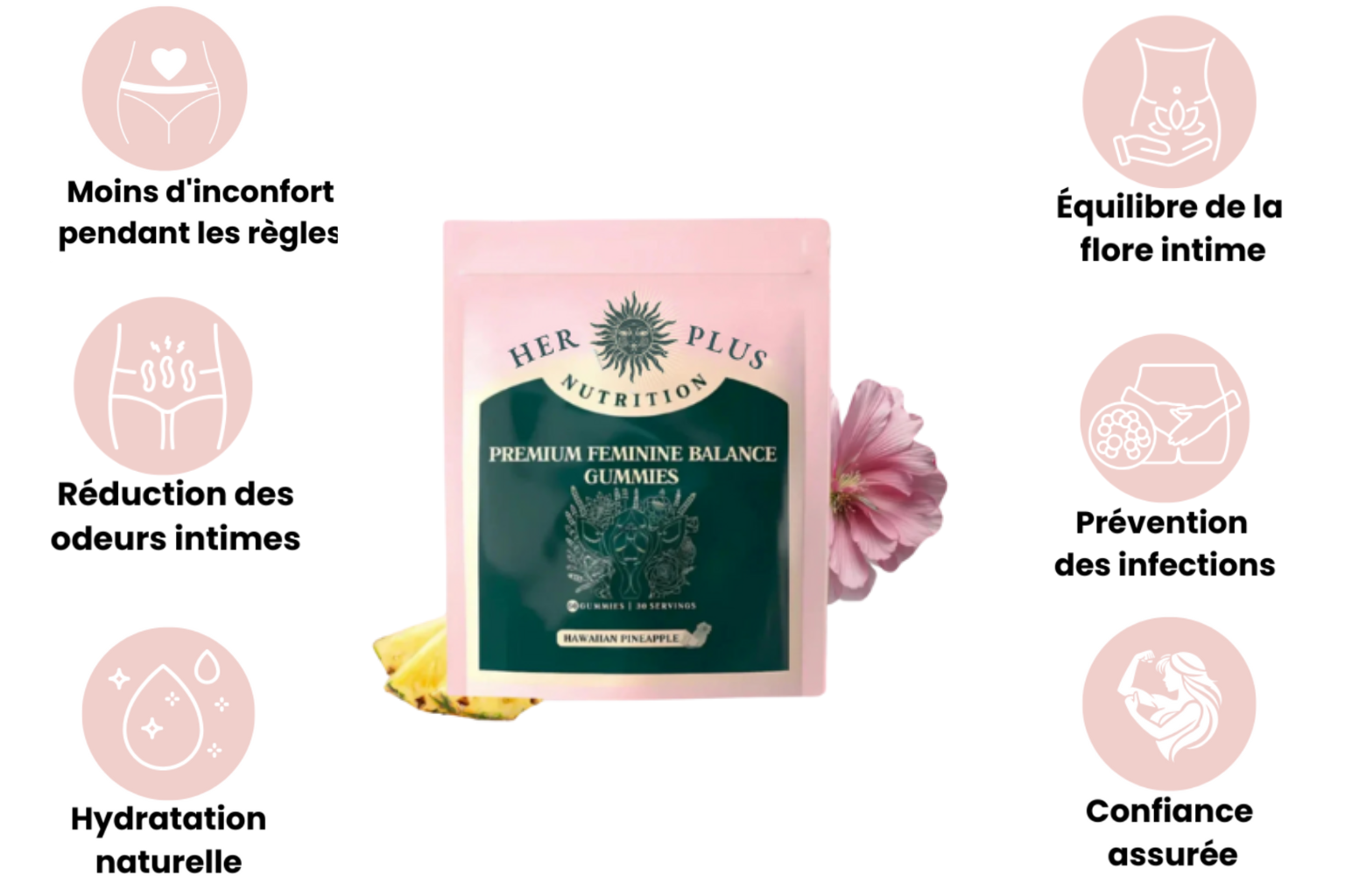 NORKKA HER+ Gummies à base de probiotiques